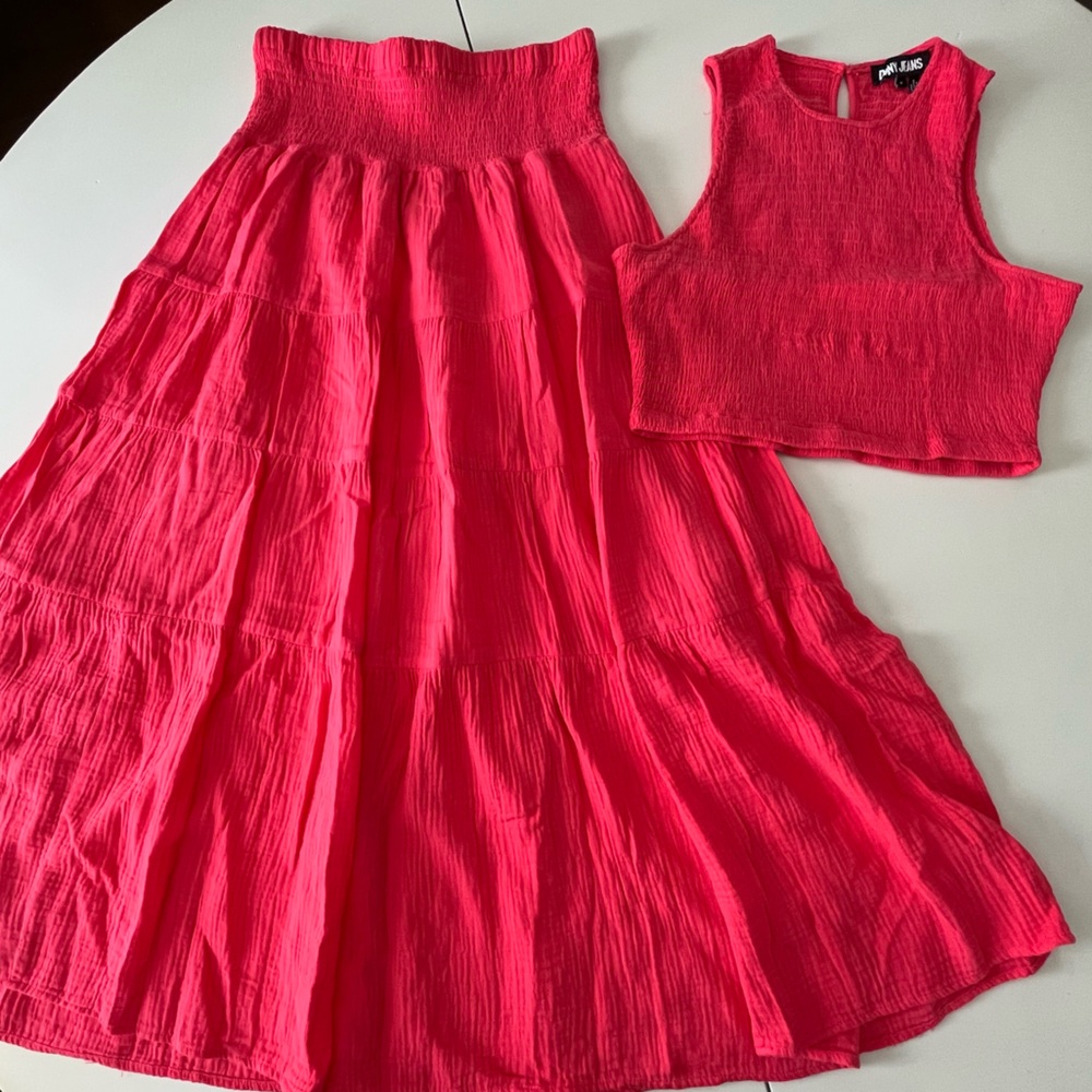 DKNY | Med | SET! ~ MAXI Skirt & CROP TOP!